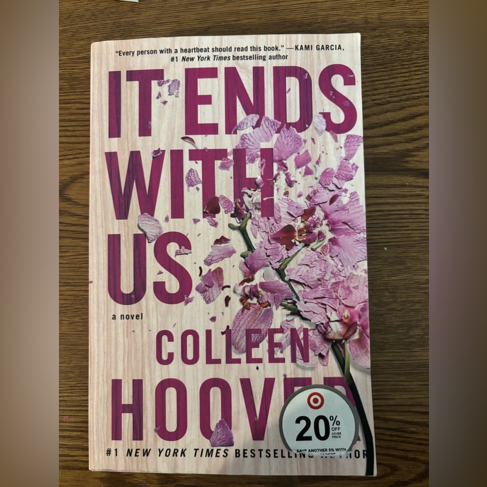 Colleen Hoover 'It Ends With Us' Novel - Purple Cover